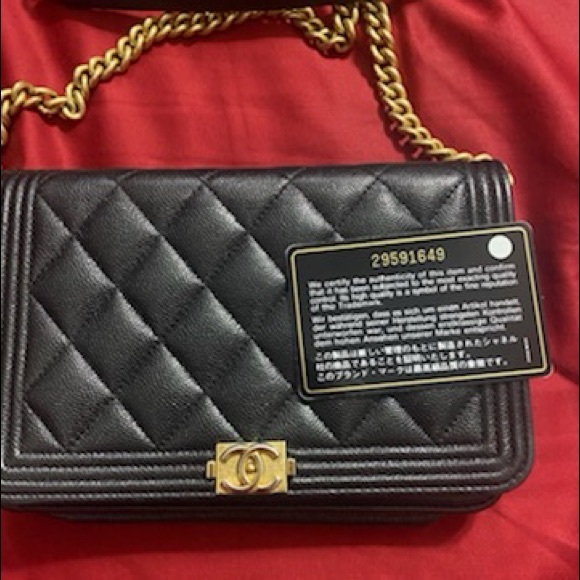 CHANEL Handbags - Chanel boy wallet on a chain